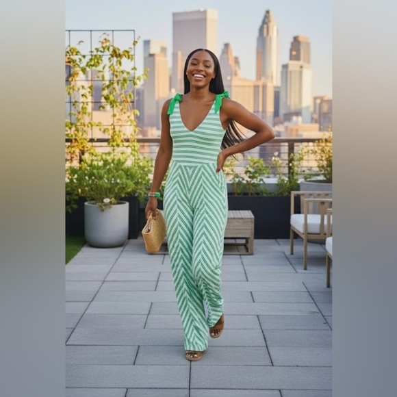 Striped Jumpsuit - Picture 2 of 2